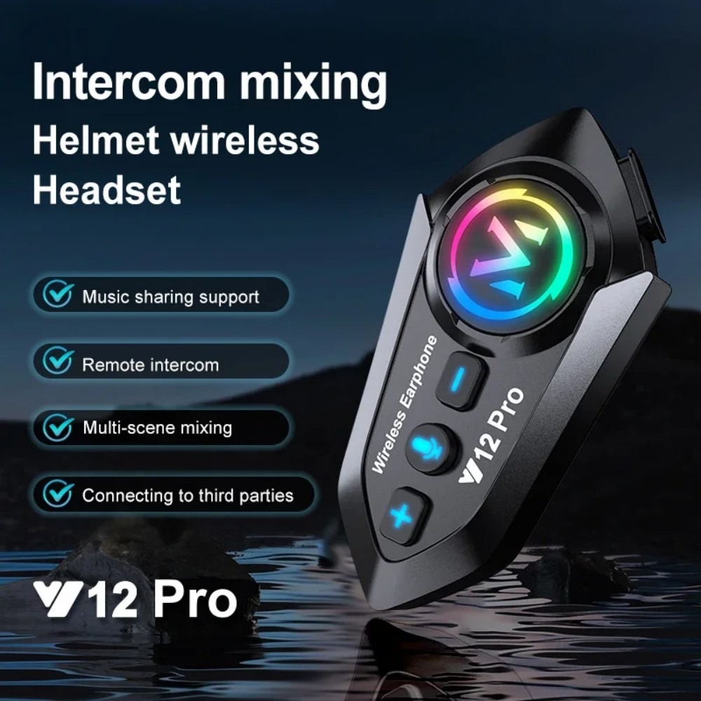 1 or 2 PCS Motorcycle Helmet I - Universal Motorcycle Helmet Intercom Headset 评论和价格