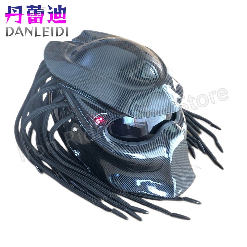 HOT Racing Predator Carbon Fib - Custom Predator Motorcycle Helmet 评论和价格