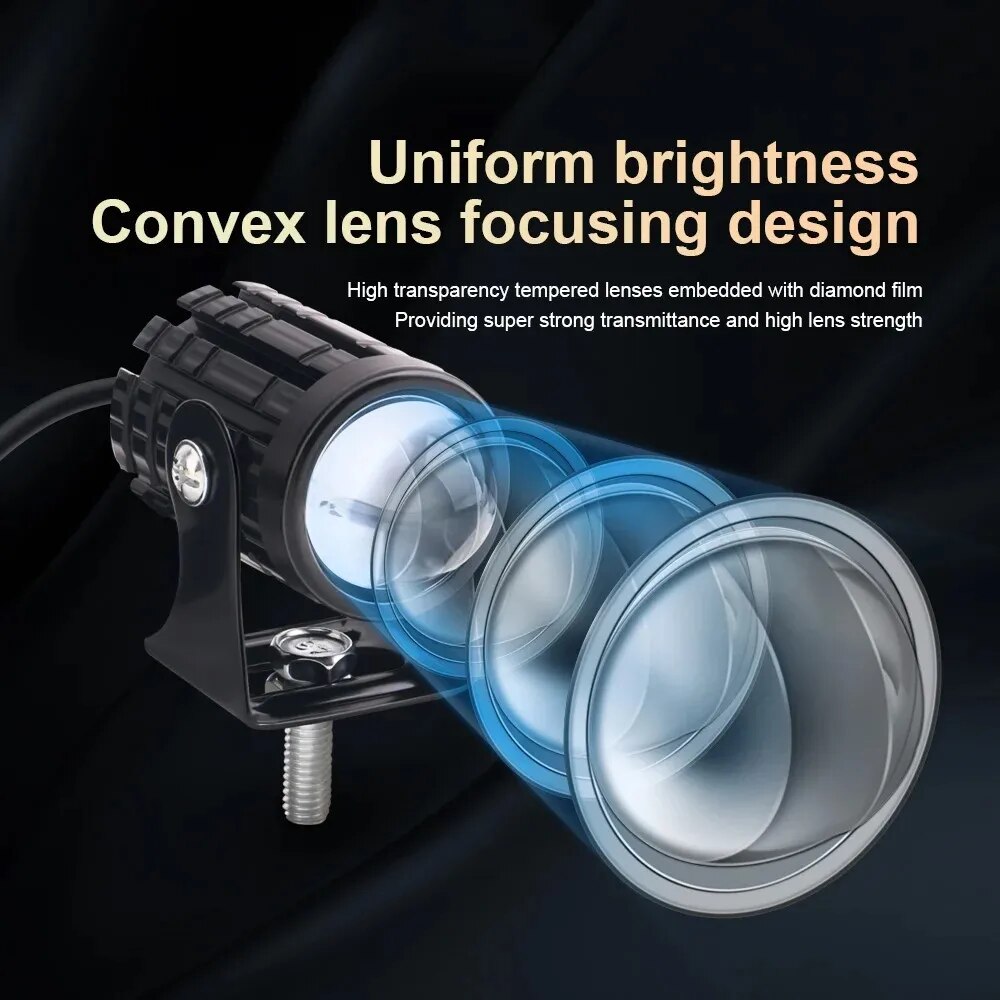 Universal Motorcycle LED Headl - Universal Motorcycle Led Headlight Projector 评论和价格